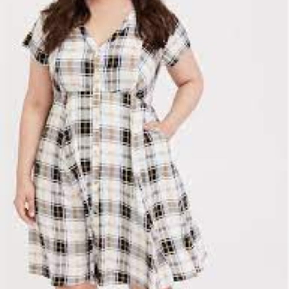Torrid plaid shirt dress*** CUTE!!